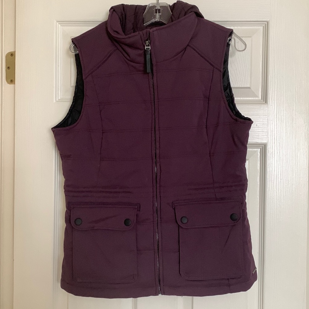 Prana double zipper vest, size medium
